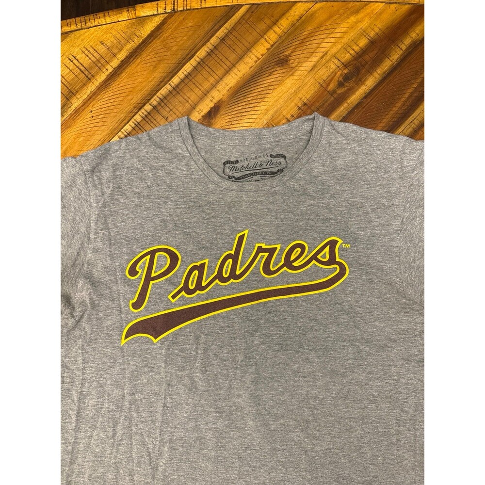 Mitchell & Ness San Diego Padres Cooperstown Collection Vintage Tee Men’s M Gray